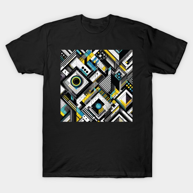 Geometric Abstract Design T-Shirt by SARKAR3.0